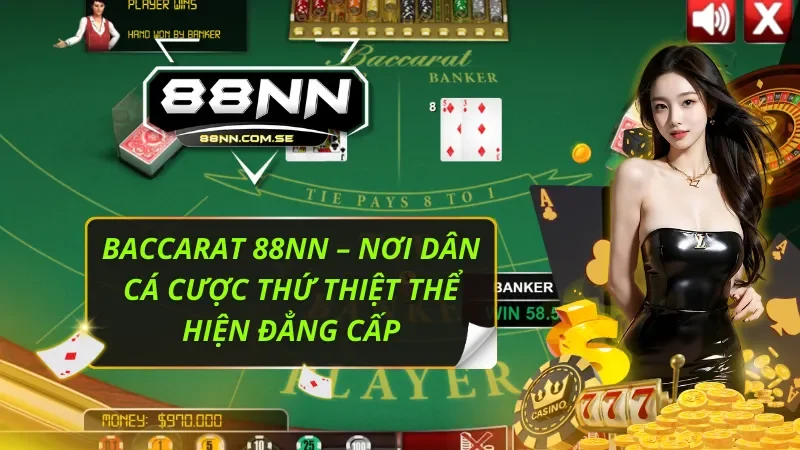 Baccarat 88NN – Nơi Dân Cá Cược Thứ Thiệt Thể Hiện Đẳng Cấp 1 Baccarat 88NN